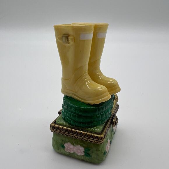 PHB Garden Boots Wellies With Gardening Gloves Trinket New Without Box - Picture 3 of 6
